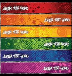 Grungy banners vector image