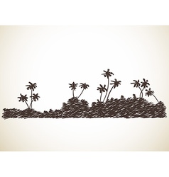 Palm trees Palm trees vector image