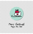 Christmas and New year greeting card vector image