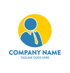 Businessman logo-2 vector image