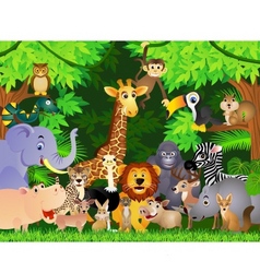 Animals cartoon vector image
