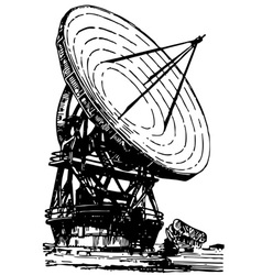 Satellite dishes antenna vector image