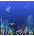 Underwater background vector image