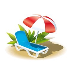 Summer vacation on the beach vector image