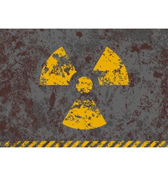 Grunge of radiation sign vector image