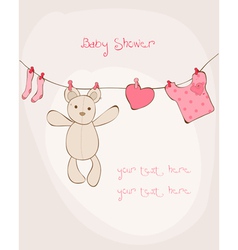 Baby shower card with place for your text in vector image