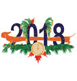 New year 2018 New year 2018 vector image