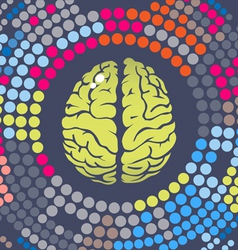 Brain summer point vector image
