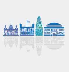 London landmark Buildings vector image