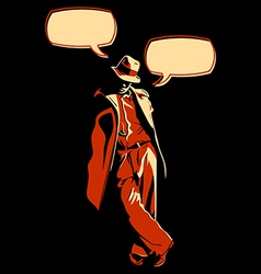 Man in thoughts Man in thoughts vector image