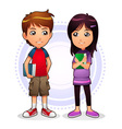 Boy and Girl vector image
