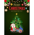 Merry Christmas and New Year Holiday Concept vector image