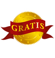 Golden seal vector image