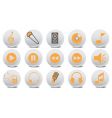Audio buttons vector image