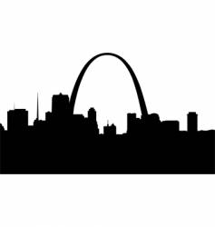 Saint Louis silhouette vector image
