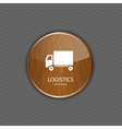 Logistics wood application icons vector image