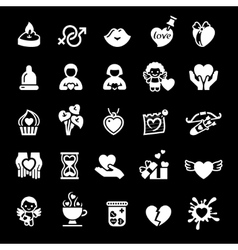 Valentines day icons vector image
