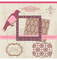 Scrapbook Design Elements - Vintage Tiles vector image