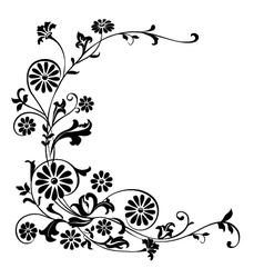 Ornament flowers vector image