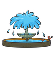 A fountain vector image