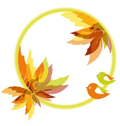 Autumn leaves vector image