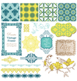 Scrapbook Design Elements - Vintage Tiles vector image
