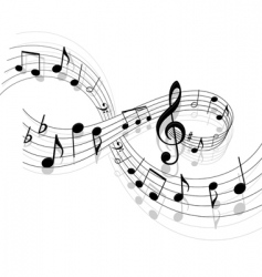 Music background vector image