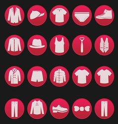 Mens clothing icon 1 vector image