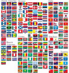 World flags vector image