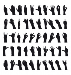 Sign language vector image