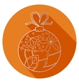 Flat icon of christmas toy Flat icon of christmas toy vector image