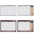 Vector calendar template vector image