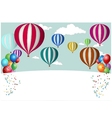 Hot Air Balloon Celebration vector image