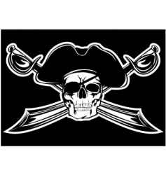 Piracy skull vector image