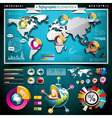 Design set of infographic elements vector image