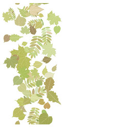 Autumn background with colorful leaves vector image