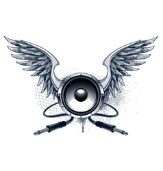 Musical grunge image vector image