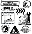 Grunge under construction vector image