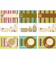 Grunge flower background vector image