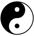 Ying yang symbol of harmony and balance vector image