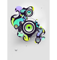 Abstract music background vector image