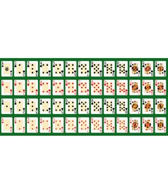 Full deck large index vector image