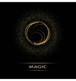 Gold glitter wave abstract background Gold glitter wave abstract background vector image