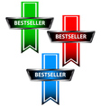 Three bestseller icons vector image