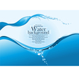 Water splash vector image