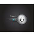 Power login button vector image