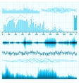 Music Sound Bar Equalizer Set vector image