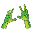 Spooky hands vector image