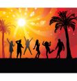 Disco evening in the paradise vector image