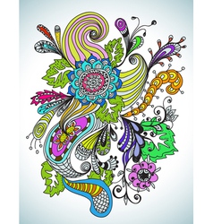 Floral ornament vector image